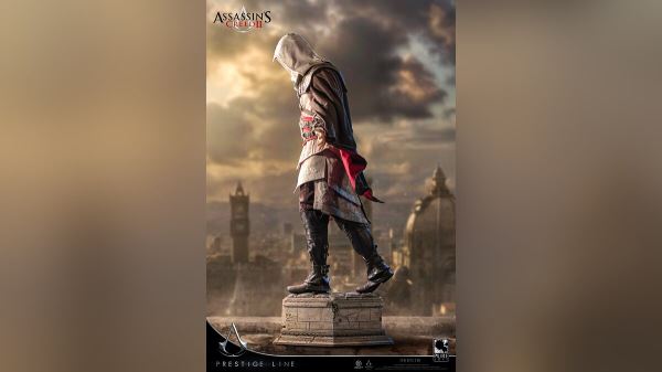 Показана официальная коллекционная фигурка Эцио из Assassin's Creed 2 за 265 тыс руб. У героя настоящее металлическое оружие