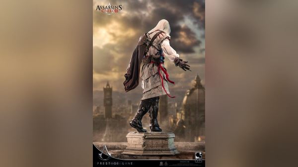 Показана официальная коллекционная фигурка Эцио из Assassin's Creed 2 за 265 тыс руб. У героя настоящее металлическое оружие