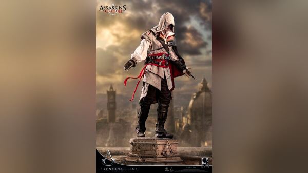 Показана официальная коллекционная фигурка Эцио из Assassin's Creed 2 за 265 тыс руб. У героя настоящее металлическое оружие